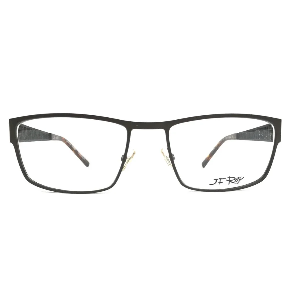 J.F. Rey Eyeglasses Frames JF2586 4500 Matte Gray Rectangle Full Rim 55-18-145